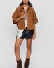 By Anthropologie Suede Cape Jacket - 3