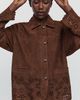 By Anthropologie Suede Cutwork Barn Jacket - 1