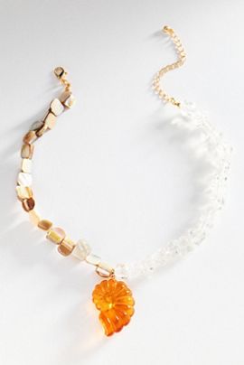 By Anthropologie Summer Icon Pendant Beaded Necklace