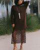 By Anthropologie Sweater Lace Midi Dress - 1