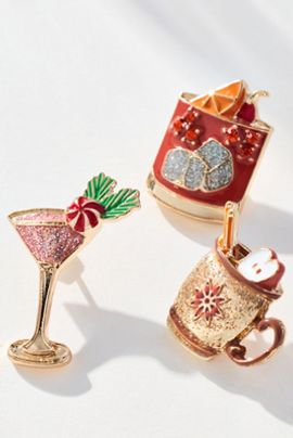 By Anthropologie Sweet Treat Brooches, Set of 3