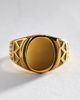 By Anthropologie Textured Signet Ring - 2
