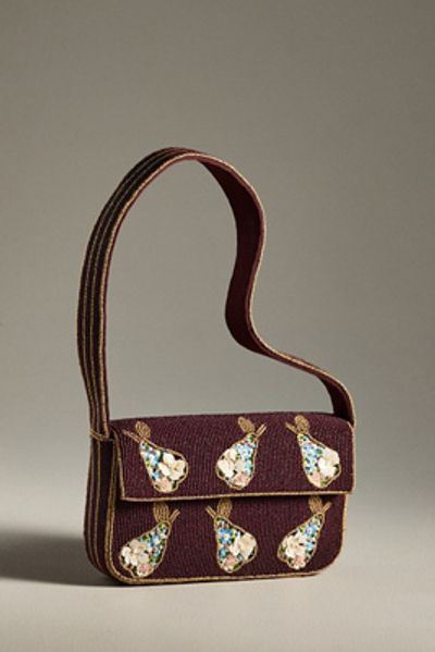 By Anthropologie The Fiona Beaded Bag: Food & Drink Edition
