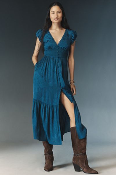 the peregrine silky midi dress By Anthropologie The Peregrine Silky Midi Dress