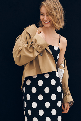 strapless linen plunge neck midi dress By Anthropologie