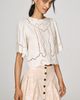 By Anthropologie The Washed Embroidered Mini Skirt - 1