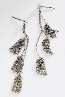By Anthropologie Tiered Fringe Earrings
