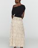 By Anthropologie Tiered Metallic Maxi Skirt - 3