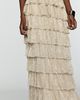 By Anthropologie Tiered Metallic Maxi Skirt - 4