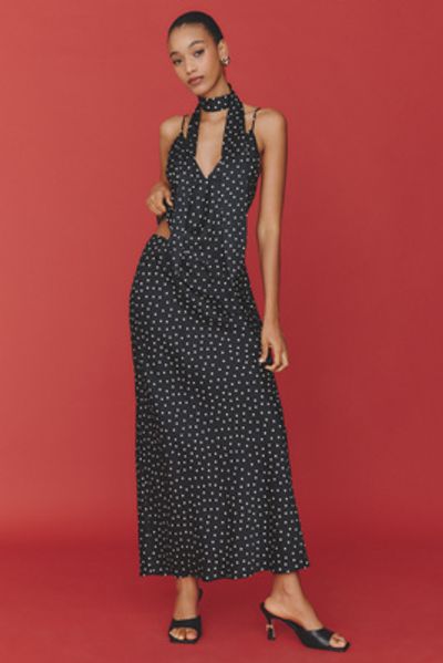 black floral lace dress Floral Lace Overlay Maxi Dress main image 0