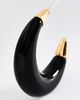By Anthropologie Tipped Resin Hoop Earrings - 2