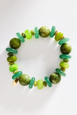 By Anthropologie Tonal Beaded Stretch Bracelet