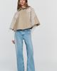 By Anthropologie Trench Cape with Lace Scarf Jacket - 1