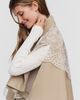 By Anthropologie Trench Cape with Lace Scarf Jacket - 2