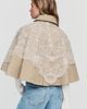 By Anthropologie Trench Cape with Lace Scarf Jacket - 4