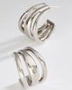 By Anthropologie Triple Hoop Earrings - 1