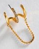 By Anthropologie Triple Piercing Chain Hoop Earrings - 2