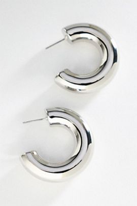By Anthropologie Tubular Hoop Earrings