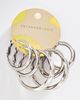 By Anthropologie Twisted Hoop Earrings, Set of 3 - 2