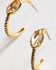 By Anthropologie Two-Tone Marquise Earrings - 1