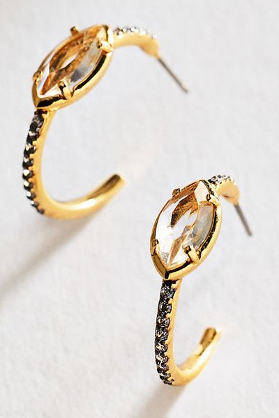 By Anthropologie Two-Tone Marquise Earrings