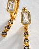 By Anthropologie Two Tone Crystal Pendant Earrings - 1