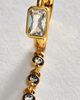 By Anthropologie Two Tone Crystal Pendant Earrings - 2