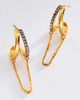 By Anthropologie Two Tone Drip Hoop Earrings - 1