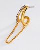 By Anthropologie Two Tone Drip Hoop Earrings - 2