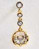 By Anthropologie Two Tone Round Crystal Earrings - 2