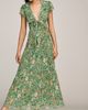 By Anthropologie V-Neck Tie Midi Dress - 3