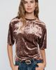 By Anthropologie Velvet Cinched Crewneck Tee - 1