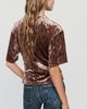 By Anthropologie Velvet Cinched Crewneck Tee - 2