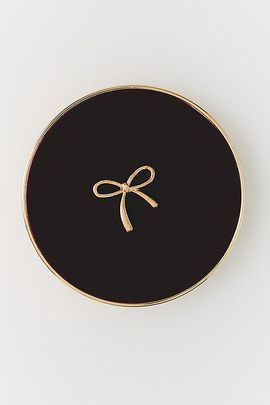 By Anthropologie Velvet Swivel Compact Mirror