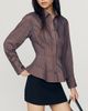 By Anthropologie Waisted Silken Buttondown Top - 1