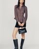 By Anthropologie Waisted Silken Buttondown Top - 2