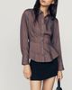 By Anthropologie Waisted Silken Buttondown Top - 4