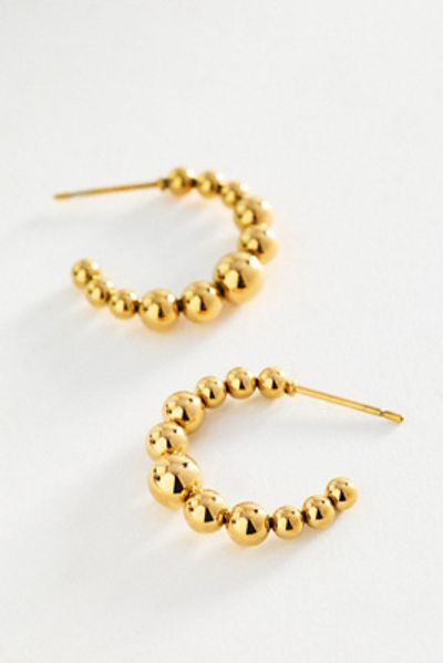 By Anthropologie Water-Resistant Bauble Hoop Earrings