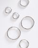 By Anthropologie Water-Resistant Hoop Earrings, Set of 3 - 1
