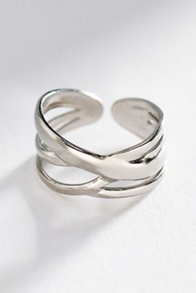 By Anthropologie Water-Resistant Open Stacked Band Ring