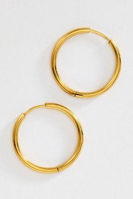 By Anthropologie Water Resistant Classic Hoop Earrings