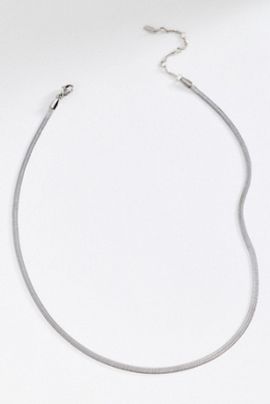 By Anthropologie Water Resistant Herringbone Necklace