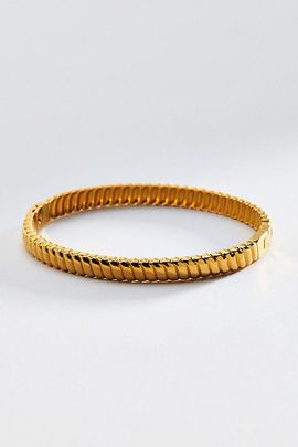 By Anthropologie Water Resistant Ribbed Bangle