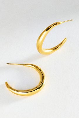 By Anthropologie Water Resistant Tube Hoop Earrings