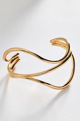 By Anthropologie Wavy Cuff Bracelet