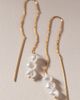 By Anthropologie Weddings 3-Pearl Threader Earrings - 1