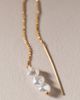 By Anthropologie Weddings 3-Pearl Threader Earrings - 2