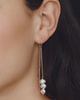 By Anthropologie Weddings 3-Pearl Threader Earrings - 4