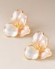 By Anthropologie Weddings Blush Bloom Post Earrings - 1