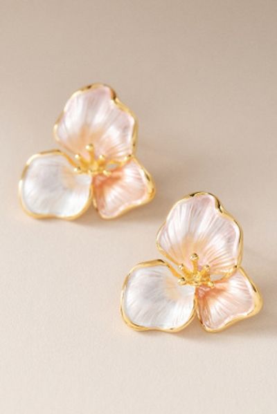 By Anthropologie Weddings Blush Bloom Post Earrings